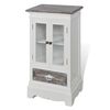 vidaXL Cabinet 2 Doors 1 Drawer White Wood