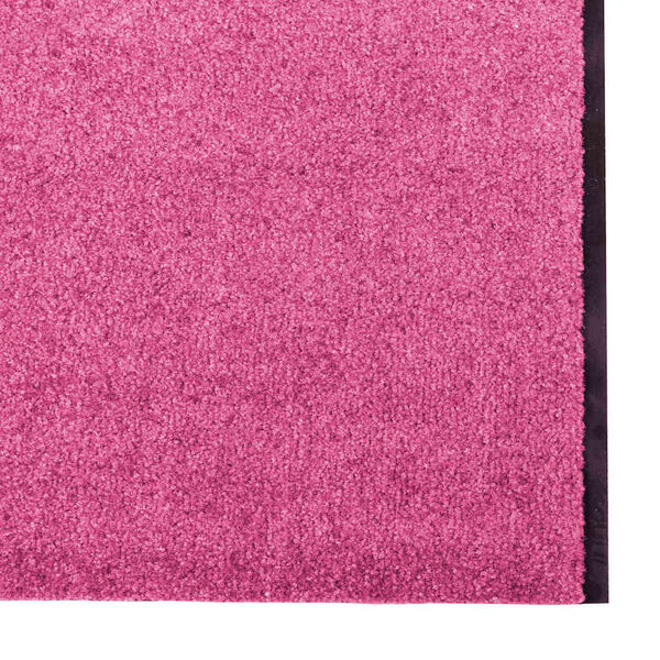 vidaXL Doormat Other Pink and Black 120 x 400 cm Polyamide and PVC