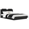 vidaXL Bed Frame with Headboard Black Oak 160 x 200 cm Engineered Wood