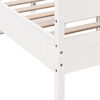 vidaXL Bed Frame without Mattress White 120x200 cm Solid Wood Pine
