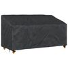 vidaXL Garden Bench Cover Black 205 x 85 x 65 / 94 cm 420D Oxford Fbric