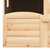 vidaXL Playhouse with Lockable Door and Flower Pots Solid Wood Fir