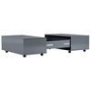 vidaXL Coffee Table High Gloss Grey 100x100x35 cm