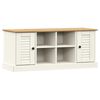 vidaXL Shoe Bench VIGO White 106x35x45 cm Solid Wood Pine