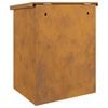 vidaXL Parcel Drop Box Rusty 47.5 x 38 x 59 cm Weathering Steel
