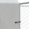 vidaXL Outdoor Dog Kennel with Roof Silver 4x4x2.5 m Galvanised Steel