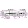 vidaXL Sectional Sofa Set 9 pcs Natural Solid Acacia Wood