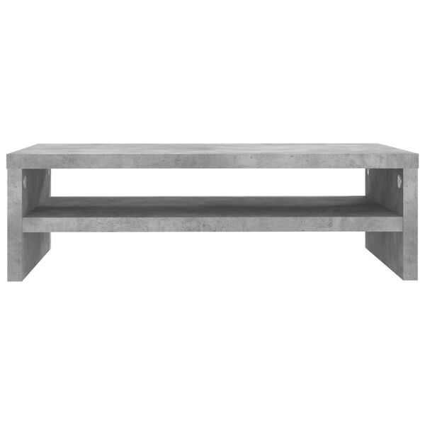 vidaXL Monitor Stand Concrete Grey 42x24x13 cm Engineered Wood