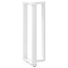 vidaXL Bar Table Legs T-Shaped&nbsp;2 pcs White 40x35x(110-111) cm Steel