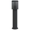 vidaXL Outdoor Floor Lamp Black 60 cm Stainless Steel