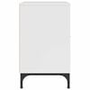 vidaXL Bedside Cabinet with Drawer High gloss white 49 x 36 x 61 cm