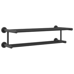 vidaXL Towel Rack Black 61 x 23 x 17 cm Stainless steel