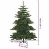 vidaXL Artificial Hinged Christmas Tree Green 150 cm PVC and Steel