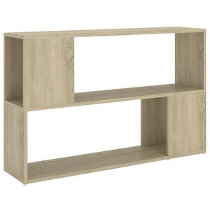 vidaXL Book Cabinet Sonoma Oak 100x24x63 cm Engineered Wood