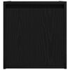 vidaXL Wall-Mounted Bedside Cabinet Black 38x34x40 cm