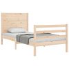 vidaXL Bed Frame without Mattress Small Single Solid Wood