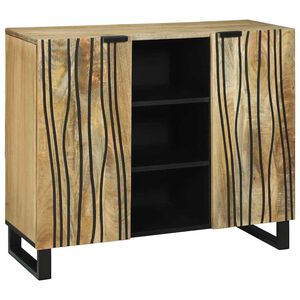 vidaXL Sideboard Brown 90 x 33 x 75 cm Solid mango wood