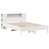 vidaXL Bookcase Bed without Mattress White 135x190 cm Double Solid Wood Pine