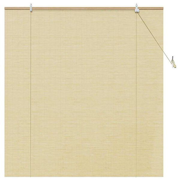 vidaXL Roller Blind with Curtains Manual Nature 150 x 160 cm Bamboo