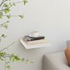 vidaXL Floating Wall Shelf Oak and White 23x23.5x3.8 cm MDF