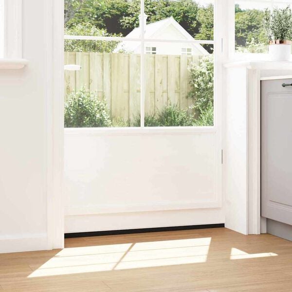 vidaXL Self-adhesive Door Brush Seals 6 pcs White 100 cm