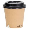vidaXL Coffee Paper Cups with Lids 120 ml 500 pcs Brown