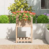 vidaXL Planter with Shelf 54x54x81 cm Solid Wood Pine