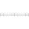 vidaXL Garden Fence with Spear Top Steel 1673x200 cm Black