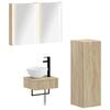 vidaXL Bathroom Cabinet Set 4 pcs Sonoma Oak Engineered Wood