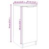 vidaXL Shoe Cabinet Brown Oak 30x35x70 cm Engineered Wood