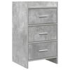 vidaXL Bedside Tables Concrete Grey 40 x 36 x 70 cm Engineered Wood