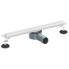 vidaXL 360&deg; Shower Drain with Slim Model Silver 50 cm