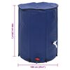 vidaXL Water Tank with Tap Foldable 750 L PVC