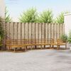 vidaXL Outdoor Sofa Set 7 pcs Natural Solid Acacia Wood