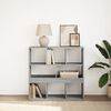 vidaXL Book Cabinet/Room Divider Grey Sonoma 100x33x94.5 cm