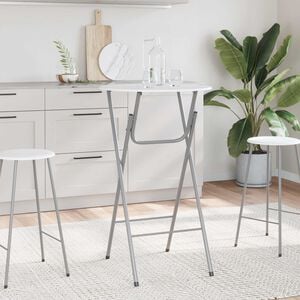 vidaXL Bar Tables 4 pcs with MDF Tabletop White