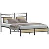 vidaXL Bed Frame without Mattress Sonoma Oak 140x200 cm Engineered Wood