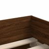 vidaXL Bed Frame without Mattress Brown Oak 75x190 cm Small Single Small Single