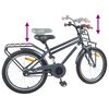 vidaXL Kids Bike 18'' for 5-7 Years Old Dark Grey