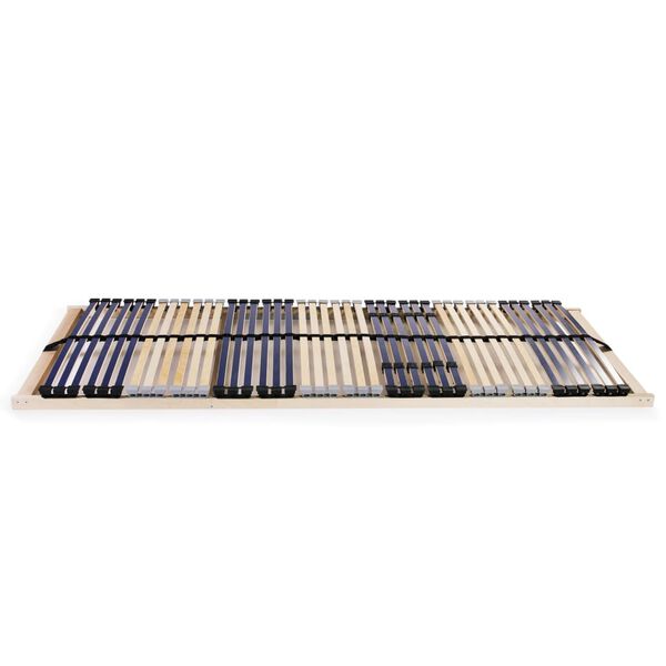 vidaXL Slatted Bed Bases without Mattress 2 pcs with 42 Slats 90x200 cm