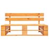 vidaXL Garden Pallet Bench Wood Honey Brown