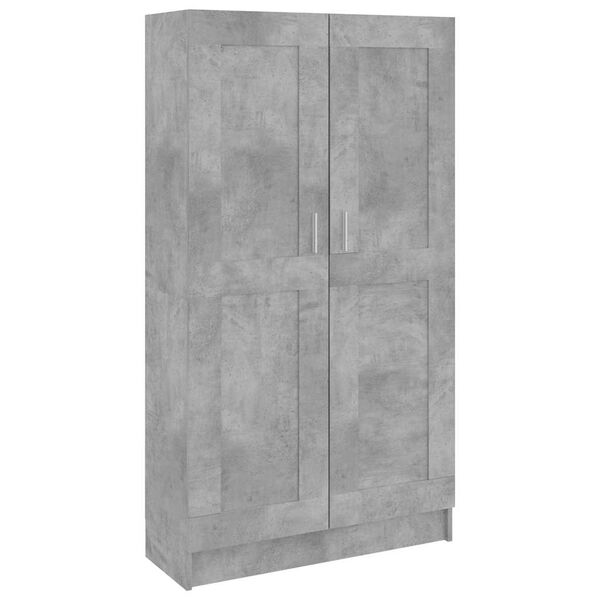 vidaXL Book Cabinet Concrete Grey 82.5x30.5x150 cm Engineered Wood