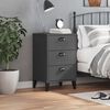 vidaXL Bedside Cabinet VIKEN Anthracite Grey Engineered Wood