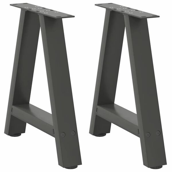vidaXL Coffee Table Legs A-Shaped 2 pcs Anthracite&nbsp;38x(42-43) cm Steel