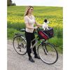 Kerbl Dog Bike Basket Vacation 38x25x25 cm Black 80595