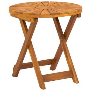 vidaXL Bistro Table Natural &Oslash;45 x 45 cm Solid Acacia Wood