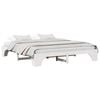 vidaXL Bed Frame White 200 x 200 cm Solid Pine Wood