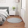 vidaXL Faux Rabbit Fur Rug Olite Grey &Oslash; 100 cm Polyester