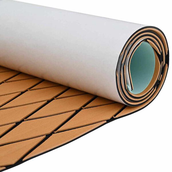 vidaXL Boat Flooring Brown and black 190 x 70 cm EVA foam