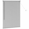 vidaXL Window Blind with Curtains Manual Silver Aluminium